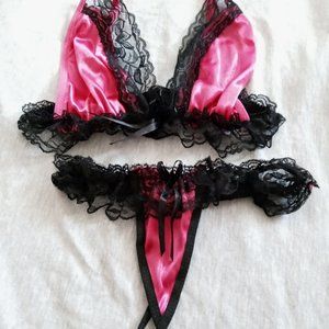 Sexy bra and thong set
